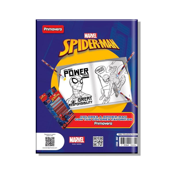 Libro-para-Colorear---5-Mini-Colores-Spiderman-in-Action
