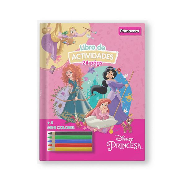 Libro-de-Actividades---5-Mini-Colores-Princesas-Rapunzel-Merida-Jazmin-y-Ariel