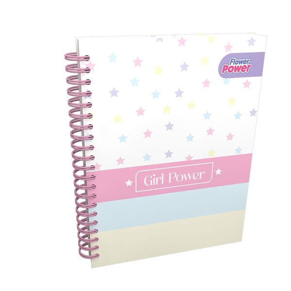 Cuaderno Argollado Pasta Dura Grande Flower Power Dream On 7 Materias ...