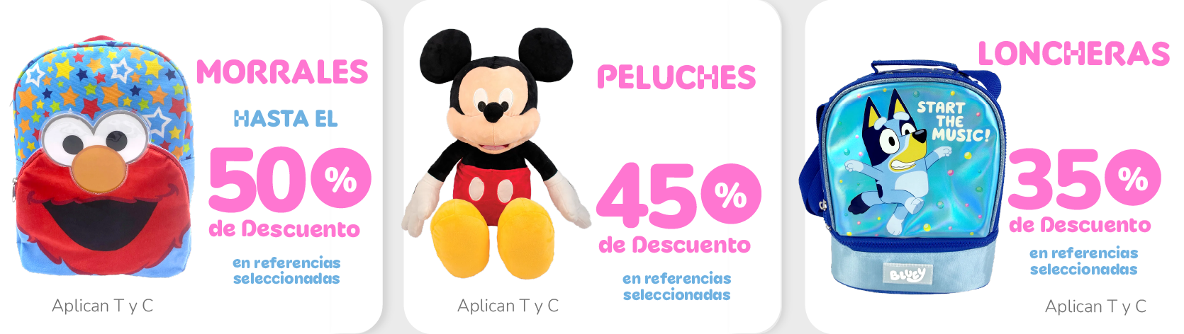 Morrales - Peluches - Loncheras - Junio